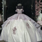 Elegant Shiny Embroidery Sweet 16 Quinceanera A-Line Floor-length Prom Dress Birthday Dress Evening Dress Ball Gown DP6441