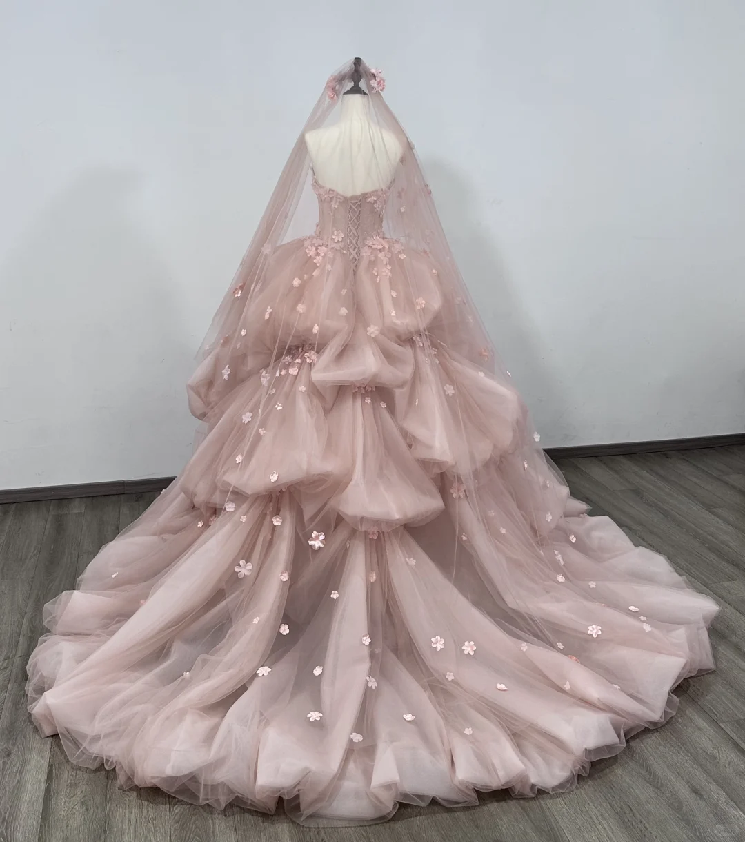 Lovely Pink Strapless A-Line Birthday Ball Gowns Sweet 16 Quinceanera Dresses, DP5490
