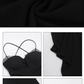 Bezauberndes schwarzes Sweetheart Spaghettiträger Plissee Meerjungfrau Ballkleid Abendkleid DP6408
