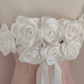 Vintage 3D Flowers Strapless A-Line Lace-up Satin Homecoming Dress Party Dress Short Cocktail Dress DP6808