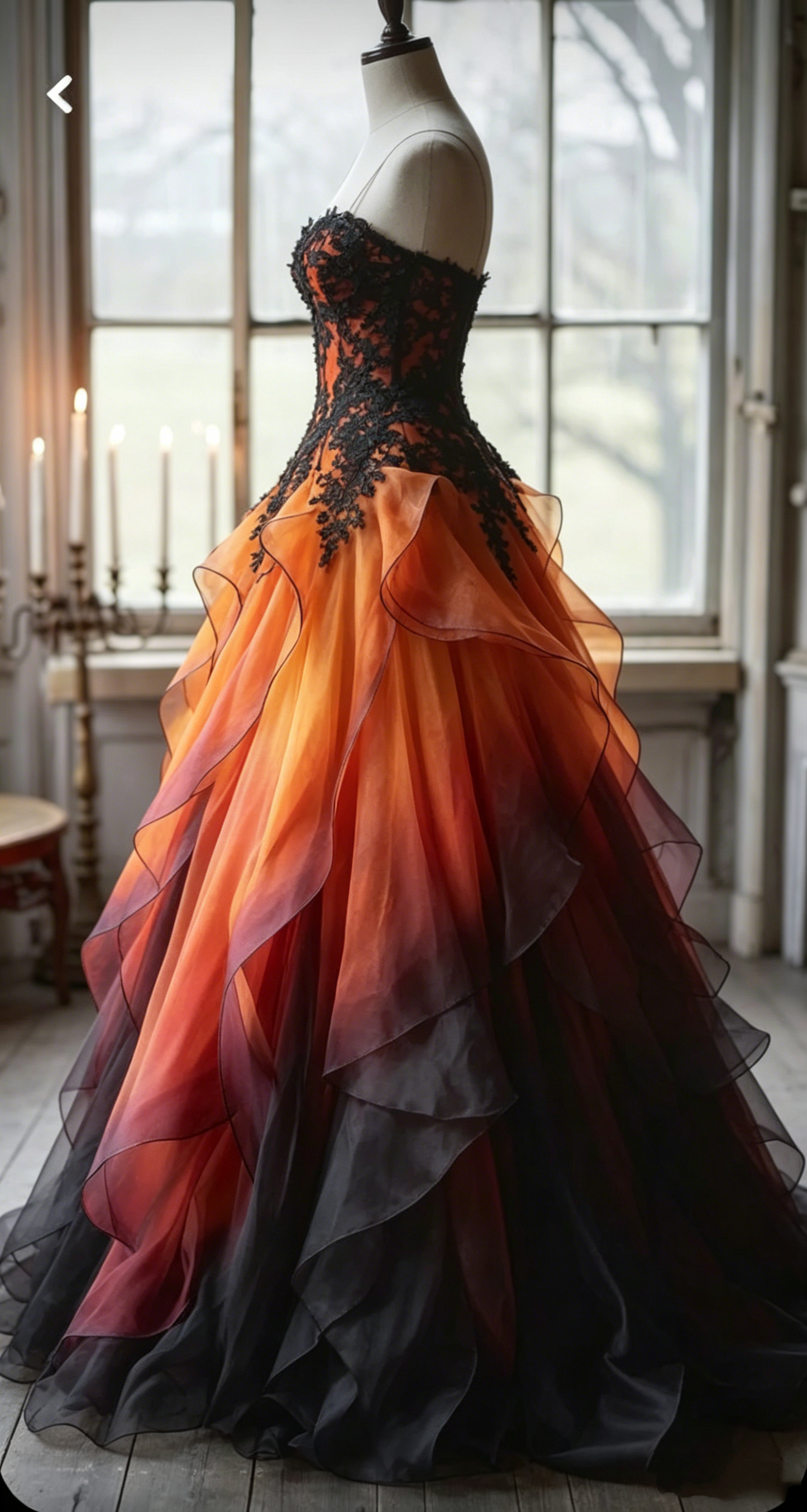 Elegant Sweetheart Ombre A-Line Appliques Long Prom Dress DP4196