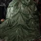 Glamorous Emerald Green Sequin V-Neck Tulle Ball Gown DP8343