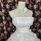 Beautiful Ivory Tulle Lace Strapless Appliques Sweet 16th Quinceanera A-Line Floor-length Tiered Evening Dress Prom Dress Ball Gown DP6275