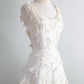 Vintage White 3D Grapes Applique Design A-Line Short Homecoming Dress Party Dress DP6217