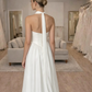 Elegant Embroidered Satin A-Line Strapless Wedding Dress DP8394