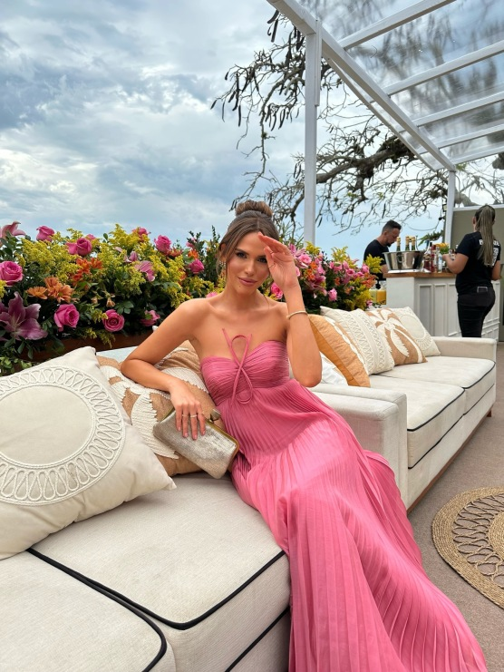 Elegant Strapless Pleated Chiffon A-Line Prom Dress DP8455