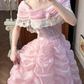 Vintage-Ballkleid für Sweet 16 Quinceañera mit gerafftem Organza-Spitzenbesatz DP7940