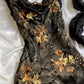 Robe de bal vintage en mousseline de soie avec appliques, robe de soirée fourreau longue, robe de soirée formelle DP6664