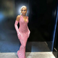 Gorgeous Sequined Mermaid Halter-Neck Formal Prom Dress Long Evening Gown BL18608