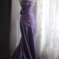 Glamorous Lavender One-Shoulder Mermaid Gown with 3D Flower Prom Dress DP7659
