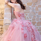 Vintage Pink Applique Beaded Strapless Sweet 16 Quinceanera Sweetheart A-Line Floor-length Prom Dress Birthday Dress Evening Dress Ball Gown DP6811