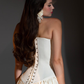 Luxury Beaded Satin Strapless A-Line Wedding Dress DP8393