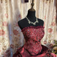 Vintage Burgundy Strapless Sequin Sweet 16 Quinceanera A-Line Evening Dress Ball Gown DP6283