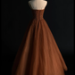 Robe de soirée longue bustier en tulle et perles, nouvelle collection, DP5216