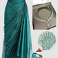 Elegant Strapless Sheath Chiffon Long Party Dress Wedding Guest Dress, DP4642