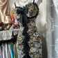 Vintage Leopard Print Sweetheart Design Mermaid Spaghetti Strap Prom Dress Evening Dresss DP6204
