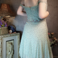 Vintage Light Green Off-the-shoulder Sparkling Beaded Design A-line Short Homecoming Dress DP6056