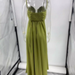 Luxury Elegant Olive Green Sweetheart Chiffon Evening Dress DP8098