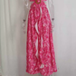 Simple Elegant Floral Print Cutout V-Neck Maxi Evening Dress DP8096
