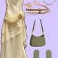 Elegant Ivory Straps Sheath Vintage Long Evening Party Dress DP3960
