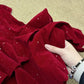 Vintage Burgundy Shiny Beaded A-Line Strapless Homecoming Dress Party Dress Cocktail Dress DP6685