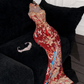 Gorgeous Sparkling Beaded Sequin Mermaid Design Exquisite Embroidery Evening Dress Prom Dresses DP6178