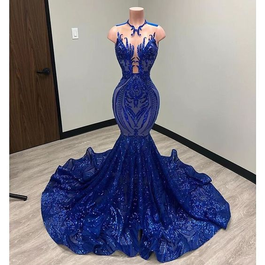 Gown Elegant Dress Carnival Formal Court Train Sleeveless with Sequin,DP0220