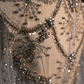 Gorgeous A-Line Tulle Beading Long Prom Dress Evening Gown with Cape, DP5217