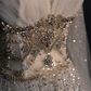 Gorgeous A-Line Tulle Beading Long Prom Dress Evening Gown with Cape, DP5217