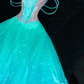 Gorgeous Sparkling Blue-green Sequin A-Line Design Evening Dress Prom Dresses DP6179