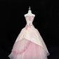 Elegant Pink Strapless Quinceanera Dress Lace Applique Tulle Sweet 16 Wedding Sweet 15 Quinceanera Ball Gown DP8250