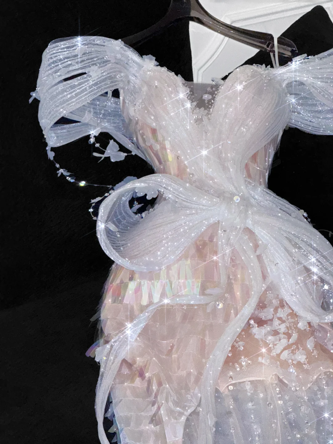 Vintage Sparkling Champagne Sequin Off-the-shoulder Sheath Elegant Chiffon Evening Dress Prom Dresses DP6169