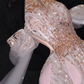 Gorgeous Shiny Pink Beaded Sequined Design A-Line Prom Dress Evening Dress Ball Gown DP6225