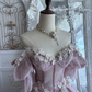Enchanted Dusty Pink Lace Puff Sleeves Princess Ball Gown DP8301