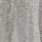 Wunderschönes weißes glitzerndes Pailletten-Perlen-Herzstück-A-Linie-langes Ballkleid Partykleid Abendkleid DP6496