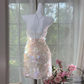 Gorgeous Princess Sequin Strapless Sheath Elegant Chiffon Homecoming Dress Evening Dress Prom Dresses DP6148