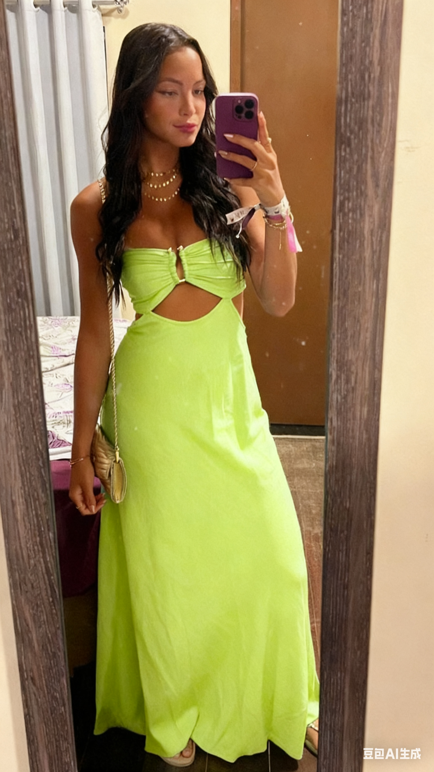 Charming Blue A-Line Long Party Dress Wedding Guest Dress, DP2773