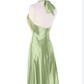 Light Green Halter Vintage Cocktail Dress Homecoming Dress, DP2680