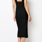 Classy Black Straps Cut Out Evening Party Dress Cocktail Dress, DP2420