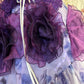 Gorgeous Lilac Floral Spaghetti Strap Chiffon Sweet 16 Quinceanera A-Line Evening Dress Ball Gown DP6285