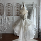 Fairycore White Halter Neck Corset Homecoming Dress Beaded Lace Short Tulle MIni Party Gown DP8300