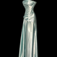 Elegant Aqua Green Satin Strapless Sheath Prom Dress DP8476