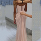 Light Pink Sweetheart Appliques Chiffon Long Party Dress Birthday Gown, DP3825