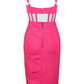 Elegant Red Straps Simple Party Dress, DP2199