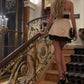 Vintage Beige Embroidery Strapless A-Line Short Party Dress Cocktail Dress Homecoming Dress DP6469