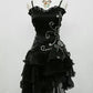 Vintage Shiny Beaded Spaghetti Strap A-Line Short Party Dress Cocktail Dress Homecoming Dress DP6468