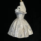Vintage Silvery A-Line Homecoming Dress Spaghetti Strap Party Dress Short Cocktail Dress, DP6556