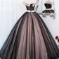 Black Shiny Off Shoulder Formal Prom Dress Party Gown,DP1003