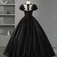 BlackA-Line Appliques Formal Party Dress Ball Gown with Beading,DP1005