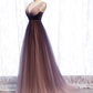 Tulle  A-Line Long Prom Dress Formal Party Dress,DP1018